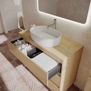 Blat pentru mobilier Fluminia, 100x46 cm, rovere naturale - Img 3