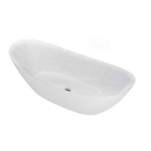 Cadă freestanding Florida, Maia Slim, 167.6 cm, ovală cu instalație completă, alb