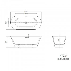Cada freestanding, Florida, Viva, ovala, cu instalatie completa, alb - Img 2