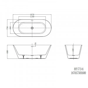 Cada freestanding, Florida, Viva, ovala, cu instalatie completa, alb - Img 2