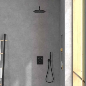 Cap de duș Villeroy&Boch, Universal Showers, Ø25 cm, negru mat - Img 3