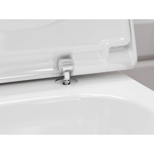 Capac WC Hansgrohe, EluPura Q, cu soft close și quick release, alb - Img 2