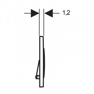 Clapeta cu actionare dubla, Geberit, Sigma20, negru mat - Img 4