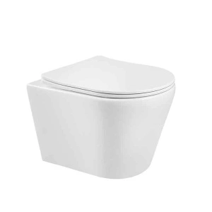 CLEO (TORNADO), ALB, VAS WC SUSPENDAT, CU SPALARE VARTEJ, CU CAPAC SOFT COSE SI QUICK RELEASE, 48,5X36X34CM, M201