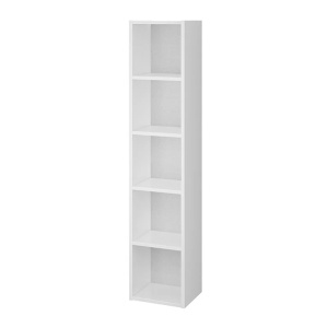 Dulap suspendat deschis, Cersanit, Crea, înalțime 140 cm, alb
