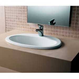 Lavoar incastrat Villeroy & Boch, O.Novo, oval, 56 cm, alb alpin - Img 2