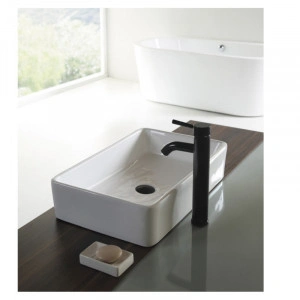 Lavoar pe blat Fluminia, Ares, alb, 48 x 37 cm - Img 4