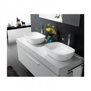 Lavoar pe blat Fluminia, Fides, alb, 48.5 x 39.5 cm - Img 5