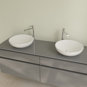 Lavoar pe blat, Villeroy & Boch, Loop & Friends, rotund, 42 cm, alb - Img 5