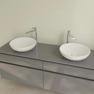 Lavoar pe blat, Villeroy & Boch, Loop & Friends, rotund, 42 cm, alb - Img 5