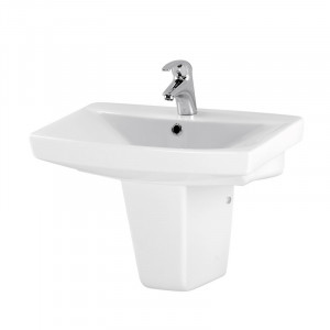Lavoar suspendat Cersanit, Carina, 60 cm, alb - Img 4