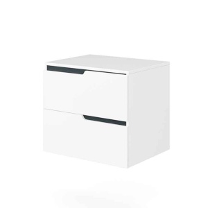 Mobilier cu blat pentru lavoar Fluminia, Bari 60, alb mat - Img 3