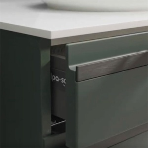 Mobilier suspendat Kolpasan, Alexis, pentru lavoar pe blat, 60 cm, Dark Concrete - Img 5