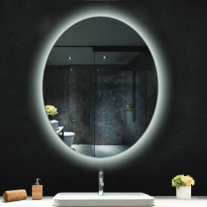 Oglindă, Fluminia, Picasso Ambient 70, ovală, cu iluminare LED, 3 culori, dezaburire - Img 4