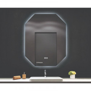 Oglindă, Fluminia, Turner Ambient 60, 8 laturi, cu iluminare LED, 3 culori, dezaburire - Img 4