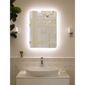 Oglindă Fluminia, Verona-60, dreptunghiulară, 60 x 80 cm, cu LED, 3 culori, dezaburire, - Img 5