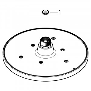 Palarie de dus Hansgrohe, Vernis Blend 200, 1 jet, negru mat - Img 3