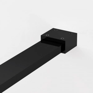 Paravan de dus SanSwiss, Easy, 110 x 200 cm, profil negru mat - Img 2