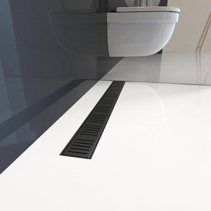 Rigola de dus AlcaDrain, Simple, cu capac, 65 cm, negru mat - Img 3