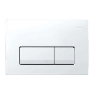 Set rezervor incastrat Geberit, Duofix, cu set fixare si clapeta alba, Delta 51, pentru vase WC suspendate - Img 4