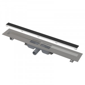 Set rigola de dus cu capac faiantabil, AlcaDrain, APZ115 MARBLE LOW 65 cm