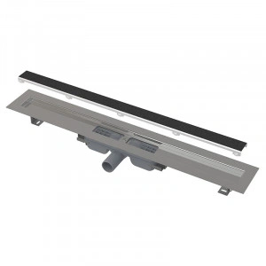 Set rigola de dus cu capac faiantabil, AlcaDrain, APZ115 MARBLE LOW 65 cm