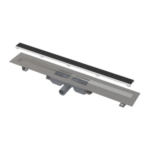 Set rigola de dus cu capac faiantabil, Alcadrain, APZ115 MARBLE LOW 75 cm