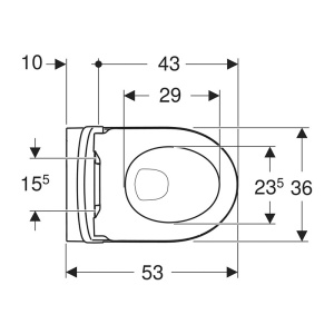 Set vas WC suspendat, Geberit, iCon, cu capac, rimfree, alb - Img 4