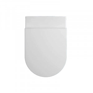 Set vas WC suspendat Hatria, Futura, cu capac WC, rimless, alb - Img 3