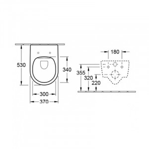 Set vas WC suspendat Villeroy & Boch, Avento, direct flush, cu capac slim, soft close, quick release, alb - Img 5
