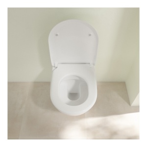 Set vas WC suspendat, Villeroy & Boch, Subway 2.0, cu capac SoftClose si QuickRelease, CeramicPlus, alb alpin - Img 5