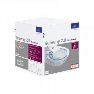 Set vas WC suspendat Villeroy & Boch, Subway 2.0, direct flush, cu capac slim, soft close, alb - Img 5