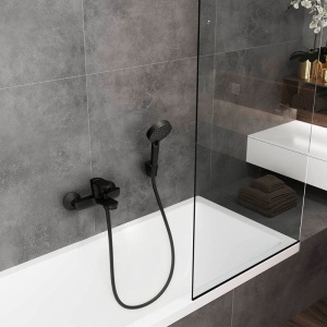 Suport de dus, Hansgrohe, Porter S, negru mat - Img 3