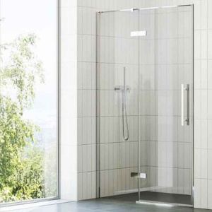 Ușă pivotantă Ravak, Cool, COSD2, formată dintr-un element fix și unul pivotant, 120 x 195 cm, crom