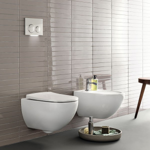 Vas WC suspendat Geberit, Acanto, rimfree, alb - Img 4