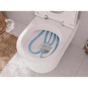 Vas WC suspendat Hansgrohe, EluPura S, cu spălare AquaFall Flush, 54x36 cm, alb - Img 3