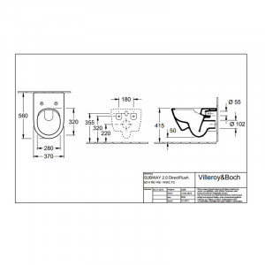 Vas WC suspendat Villeroy & Boch, Subway 2.0, direct flush, alb alpin - Img 2