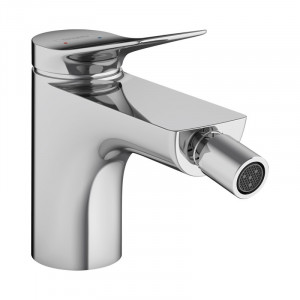 Baterie bideu, Hansgrohe, Vivenis, cu ventil, crom