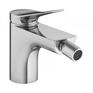 Baterie bideu, Hansgrohe, Vivenis, cu ventil, crom