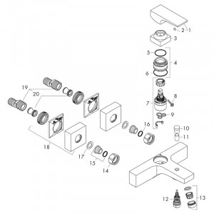 Baterie cada dus, Hansgrohe, Metropol, Crom - Img 4