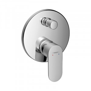 Baterie cada-dus Hansgrohe, Rebris S, cu montaj incastrat, crom