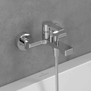Baterie cada-dus Villeroy&Boch, Architectura, cu montaj pe perete, crom - Img 2