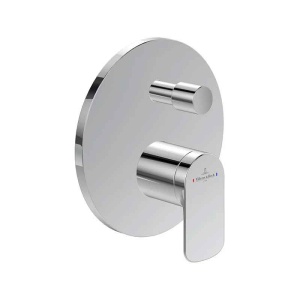Baterie cadă-duș Villeroy&Boch, O.Novo, montaj încastrat, parte vizibilă, crom