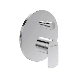 Baterie cadă-duș Villeroy&Boch, O.Novo, montaj încastrat, parte vizibilă, crom