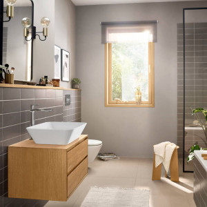 Baterie lavoar cu ventil, Hansgrohe, Rebris E 240, crom - Img 2