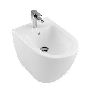 Bideu stativ Villeroy & Boch, Subway 2.0, rectificat,alb
