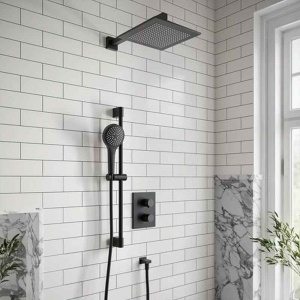 Cap de duș Villeroy&Boch, Universal Showers, pătrat, 25 x 25 cm, negru mat - Img 4