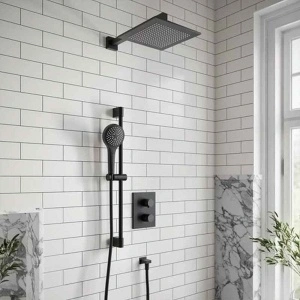 Cap de duș Villeroy&Boch, Universal Showers, pătrat, 25 x 25 cm, negru mat - Img 4
