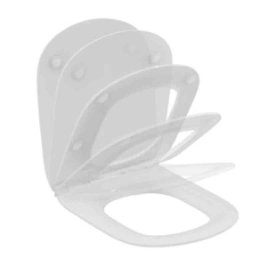 Capac WC Ideal Standard, pentru WC Tesi RimLS+, cu soft close și quick release, alb - Img 6