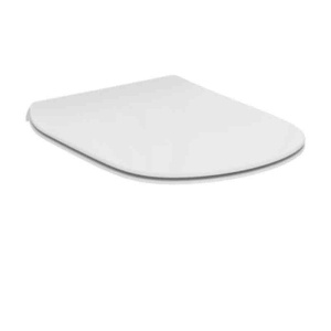 Capac Wc Ideal Standard, Tesi slim, cu balamale metalice, alb